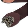 imageBlackButterfly 3 Inch Wide Waspie Elastic Vintage Buckle Waist BeltDark Brown