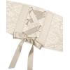 imageBlackButterfly 55 Wide Corset Waspie Elastic Lace BeltBeige