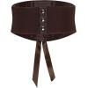 imageBlackButterfly 55 Wide Corset Waspie Elastic Lace BeltDark Brown