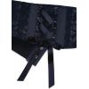 imageBlackButterfly 55 Wide Corset Waspie Elastic Lace BeltMidnight Blue