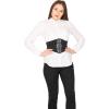 imageBlackButterfly 7 Inch Wide Lattice Corset Waspie Elastic Waist BeltBlack