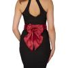 imageBlackButterfly Bridal Wedding Bridesmaid Satin Sash BeltBurgundy