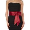 imageBlackButterfly Bridal Wedding Bridesmaid Satin Sash BeltBurgundy