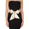 imageBlackButterfly Bridal Wedding Bridesmaid Satin Sash BeltChampagne
