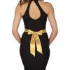imageBlackButterfly Bridal Wedding Bridesmaid Satin Sash BeltGold