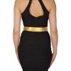 imageBlackButterfly Bridal Wedding Bridesmaid Satin Sash BeltGold