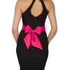 imageBlackButterfly Bridal Wedding Bridesmaid Satin Sash BeltHot Pink