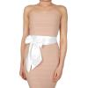 imageBlackButterfly Bridal Wedding Bridesmaid Satin Sash BeltWhite