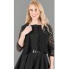 imageBlackButterfly Cropped 34 Lace Sleeve Open Bolero Evening BlouseBlack