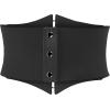 imageBlackButterfly Elastic Cosplay Halloween Metal Ring Waist Pirate Waspie Corset BeltBlack