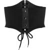 imageBlackButterfly Elastic Halloween Cosplay Costume Waist TieUp Waspie Corset BeltBlack