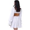 imageBlackButterfly Elastic Halloween Cosplay Costume Waist TieUp Waspie Corset BeltCamel Brown
