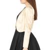 imageBlackButterfly Formal Satin Long Sleeve Bolero ShrugChampagne