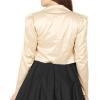 imageBlackButterfly Formal Satin Long Sleeve Bolero ShrugChampagne