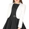imageBlackButterfly Formal Satin Long Sleeve Bolero ShrugIvory