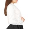 imageBlackButterfly Formal Satin Long Sleeve Bolero ShrugIvory