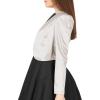 imageBlackButterfly Formal Satin Long Sleeve Bolero ShrugSilver