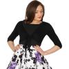 imageBlackButterfly Front Tie Up Bolero ShrugBlack