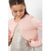 imageBlackButterfly Girls Long Sleeve Knitted Childrens Kids Bolero ShrugBaby Pink