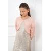 imageBlackButterfly Girls Long Sleeve Knitted Childrens Kids Bolero ShrugBaby Pink