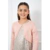 imageBlackButterfly Girls Long Sleeve Knitted Childrens Kids Bolero ShrugBaby Pink