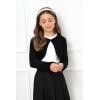 imageBlackButterfly Girls Long Sleeve Knitted Childrens Kids Bolero ShrugBlack