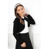 imageBlackButterfly Girls Long Sleeve Knitted Childrens Kids Bolero ShrugBlack