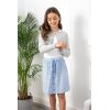imageBlackButterfly Girls Long Sleeve Knitted Childrens Kids Bolero ShrugGrey