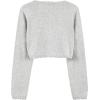 imageBlackButterfly Girls Long Sleeve Knitted Childrens Kids Bolero ShrugGrey