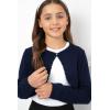 imageBlackButterfly Girls Long Sleeve Knitted Childrens Kids Bolero ShrugMidnight Blue