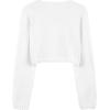 imageBlackButterfly Girls Long Sleeve Knitted Childrens Kids Bolero ShrugWhite