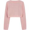 imageBlackButterfly Girls Long Sleeve Sparkle Cardigan Childrens Kids Bolero ShrugBaby Pink