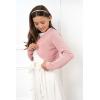 imageBlackButterfly Girls Long Sleeve Sparkle Cardigan Childrens Kids Bolero ShrugBaby Pink