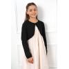 imageBlackButterfly Girls Long Sleeve Sparkle Cardigan Childrens Kids Bolero ShrugBlack
