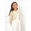 imageBlackButterfly Girls Long Sleeve Sparkle Cardigan Childrens Kids Bolero ShrugChampagne