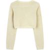 imageBlackButterfly Girls Long Sleeve Sparkle Cardigan Childrens Kids Bolero ShrugChampagne