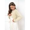 imageBlackButterfly Girls Long Sleeve Sparkle Cardigan Childrens Kids Bolero ShrugChampagne