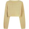 imageBlackButterfly Girls Long Sleeve Sparkle Cardigan Childrens Kids Bolero ShrugGold