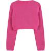 imageBlackButterfly Girls Long Sleeve Sparkle Cardigan Childrens Kids Bolero ShrugHot Pink