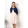 imageBlackButterfly Girls Long Sleeve Sparkle Cardigan Childrens Kids Bolero ShrugMidnight Blue
