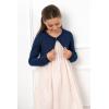 imageBlackButterfly Girls Long Sleeve Sparkle Cardigan Childrens Kids Bolero ShrugMidnight Blue