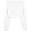 imageBlackButterfly Girls Long Sleeve Sparkle Cardigan Childrens Kids Bolero ShrugWhite  Holographic Sparkle