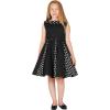 imageBlackButterfly Kids Alexia Vintage Polka Dot 50s Girls DressBlack