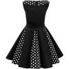 imageBlackButterfly Kids Alexia Vintage Polka Dot 50s Girls DressBlack