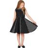 imageBlackButterfly Kids Alexia Vintage Polka Dot 50s Girls DressBlack