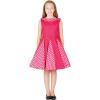imageBlackButterfly Kids Alexia Vintage Polka Dot 50s Girls DressPink