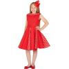 imageBlackButterfly Kids Alexia Vintage Polka Dot 50s Girls DressRed