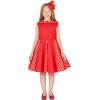 imageBlackButterfly Kids Alexia Vintage Polka Dot 50s Girls DressRed