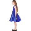 imageBlackButterfly Kids Alexia Vintage Polka Dot 50s Girls DressRoyal Blue