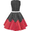 imageBlackButterfly Kids Audrey Vintage 50s Girls DressBlack  Red Polka Dot
